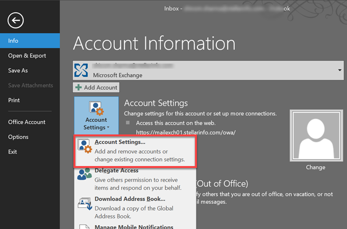 Account Settings